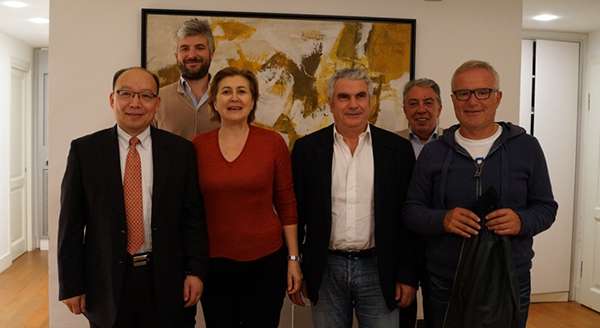 Mr. ZHANG Yi Meets with the Leader of Italian Football Circle and the Director of Orion Company